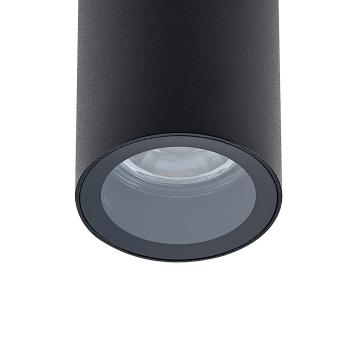 Preview: Deckenaufbauleuchte - Can IP44, 1x 7,5 W GU10, Schwarz