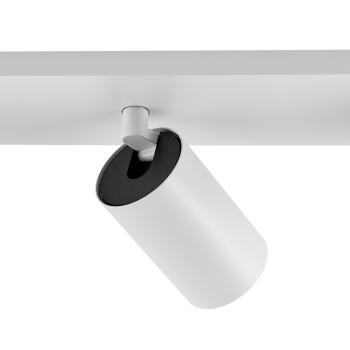 Deckenaufbauleuchte - Can Tilt Square, 3x 7,5 W GU10, Weiß