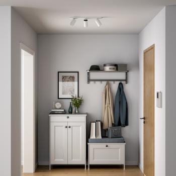 Deckenaufbauleuchte - Can Tilt Square, 3x 7,5 W GU10, Weiß