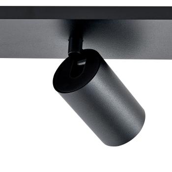 Preview: Deckenaufbauleuchte - Can Tilt Square, 3x 7,5 W GU10, Schwarz