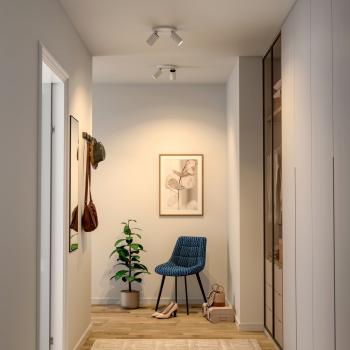 Deckenaufbauleuchte - Can Tilt Round, 2x 7,5 W GU10, Weiß