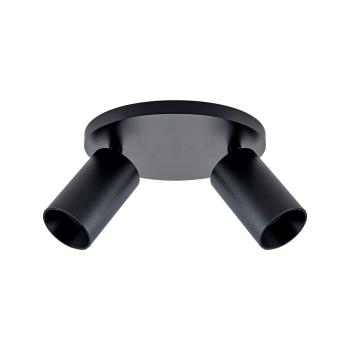 Deckenaufbauleuchte - Can Tilt Round, 2x 7,5 W GU10, Schwarz