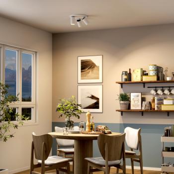 Deckenaufbauleuchte - Can Tilt Round, 3x 7,5 W GU10, Weiß