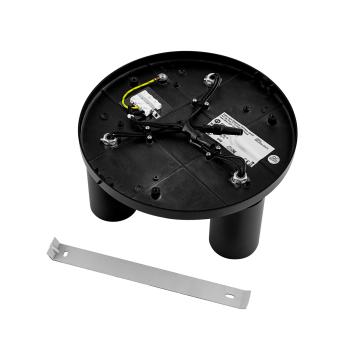 Preview: Deckenaufbauleuchte - Can Tilt Round, 3x 7,5 W GU10, Schwarz