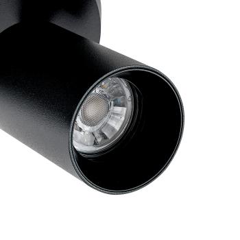 Deckenaufbauleuchte - Can Tilt Round, 3x 7,5 W GU10, Schwarz