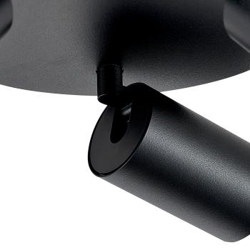 Deckenaufbauleuchte - Can Tilt Round, 3x 7,5 W GU10, Schwarz