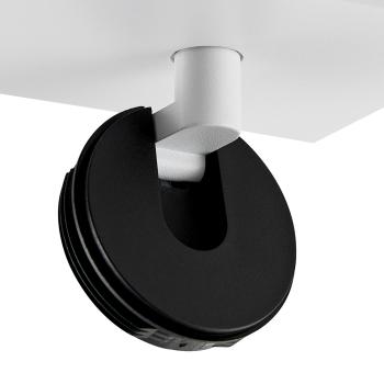 Deckenaufbauleuchte - Can Tilt Square Base, 1x 7,5 W GU10, Weiß