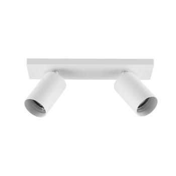 Preview: Deckenaufbauleuchte - Can Tilt Square Base, 2x 7,5 W GU10, Weiß