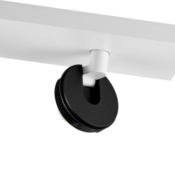 Deckenaufbauleuchte - Can Tilt Square Base, 3x 7,5 W GU10, Weiß