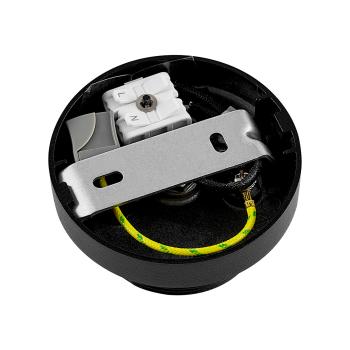 Preview: Deckenaufbauleuchte - Can Tilt Round Base, 1x 7,5 W GU10, Schwarz