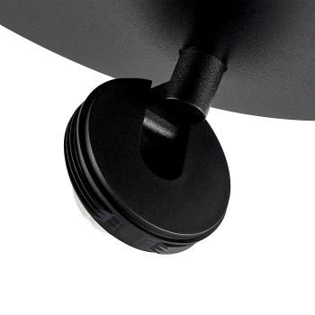 Deckenaufbauleuchte - Can Tilt Round Base, 2x 7,5 W GU10, Schwarz