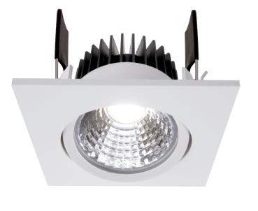 Einbaustrahler - COB-68-350mA-4000K-Eckig-Weiß