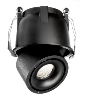 Einbaustrahler - Uni 2 Mini Tilt, 9 W, 3000 K, Schwarz