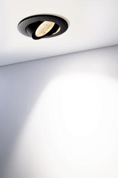 Einbaustrahler - Dione, 8,5 W, DTW, 1800-3000 K, Schwarz