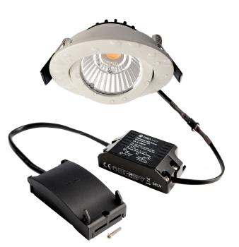 Einbaustrahler - Dione IP44, 8,5 W, DIM, 2700 K, Weiß