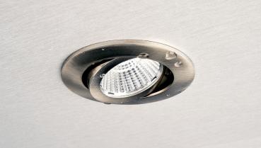 Einbaustrahler - Dione IP44, 8,5 W, DIM, 2700 K, Nickel