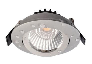 Preview: Einbaustrahler - Dione IP44 DTW, 8,5 W, DIM, 1800/3000 K, Silber