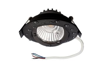 Einbaustrahler - Dione IP44, 9,0 W, RGB+3000 K, Schwarz