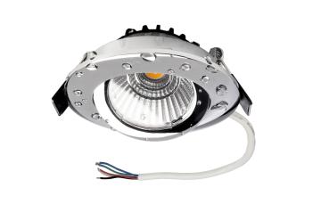 Einbaustrahler - Dione IP44, 9,0 W, RGB+3000 K, Chrom