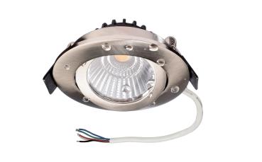 Einbaustrahler - Dione IP44, 9,0 W, RGB+3000 K, Nickel