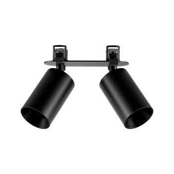 Einbaustrahler - Can Tilt Round, 2x 7,5 W GU10, Schwarz