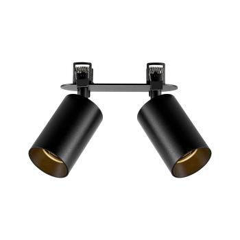 Preview: Einbaustrahler - Can Tilt Round, 2x 7,5 W GU10, Schwarz