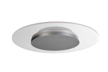 Deckenaufbauleuchte - Set, Zaniah 290 mm, 12 W, DIM, 3000 K, Cover Silber