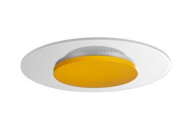 Deckenaufbauleuchte - Set, Zaniah 290 mm, 12 W, DIM, 3000 K, Cover Gelb
