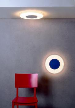 Preview: Deckenaufbauleuchte - Set, Zaniah 370 mm, 18 W, DIM, 3000 K, Cover Silber