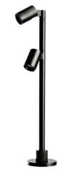 Vitrinenleuchte - Herculis Double 200 mm, 2 W, 3000 K, Schwarz