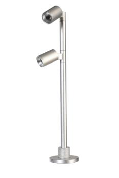 Preview: Vitrinenleuchte - Herculis Double 200 mm, 2 W, 3000 K, Silber