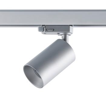 3-Phasen-Spot - Can, 1x max. 7,5 W GU10, Silber