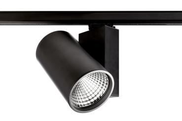 3-Phasen-Spot - Aaron, 79 W, 4000 K, Schwarz