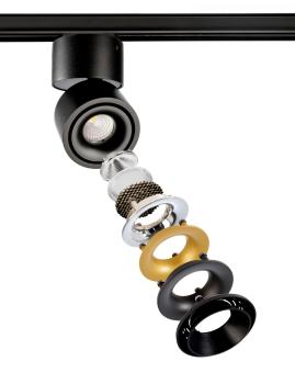 Preview: 1-Phasen-Spot - Uni 2 Mini, Tilt, 11,3 W, DIM, 2700 K, Schwarz