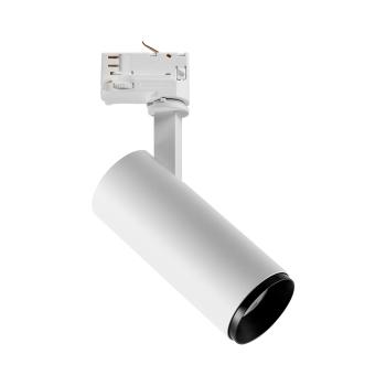 3-Phasen-Spot - Lucea 10 DTW Tilt, 10 W, 1800-2700 K, Weiß