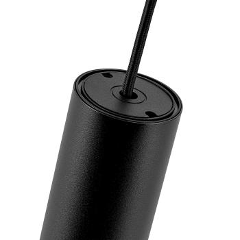 Preview: 3-Phasen-Pendelleuchte - Can 150, 1x max. 7,5 W, GU10, Schwarz