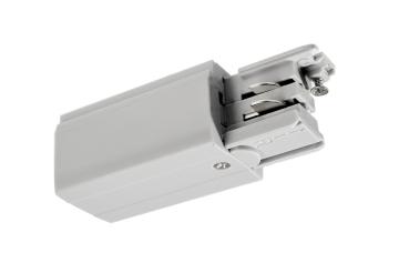 Preview: 3-Phasen Schienensystem - D Line elektrischer Einspeiser rechts, Hellgrau