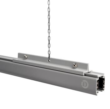 Preview: 3-Phasen Schienensystem - D Line Abhängeverbindungswinkel, Hellgrau