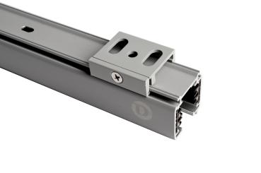 Preview: 3-Phasen Schienensystem - D Line Montagehalter Deckenbefestigung Flex, Hellgrau