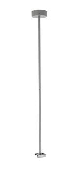 3-Phasen Schienensystem - D Line Deckenabhängung starr (63,5cm) für 3-Phasen, Hellgrau