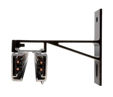 Preview: 3-Phasen Schienensystem - D Line/Dali Wandhalterung, schwarz