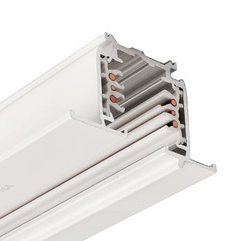 Preview: 3-Phasen Schienensystem - D Line DALI Einbaustromschiene mit Flügel 2m, weiß