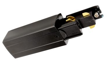 Preview: 3-Phasen Schienensystem - D Line DALI elektrischer Einspeiser links, schwarz