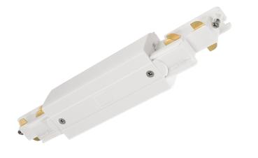 3-Phasen Schienensystem - D Line DALI elektr. Längsverbinder mit Einspeisem. li-re, weiß
