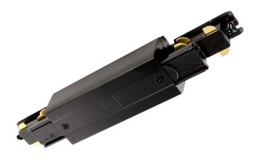 3-Phasen Schienensystem - D Line DALI elektr. Längsverbinder mit Einspeisem. li-re, schwarz