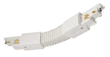 3-Phasen Schienensystem - D Line DALI Flexverbinder links-rechts, weiß