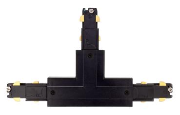 Preview: 3-Phasen Schienensystem - D Line DALI T-Verbinder rechts-rechts-links mit Wechselm., schwarz