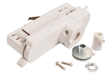 Preview: 3-Phasen Schienensystem - D Line DALI 3-Phasen Adapter für Leuchtenmontage, weiß