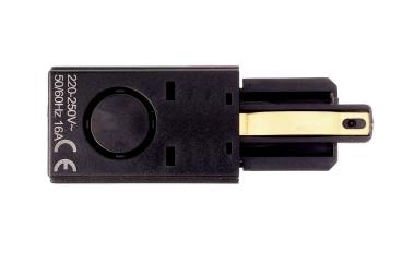 Preview: 1-Phasen Schienensystem - D One Einspeiser, rechts, schwarz