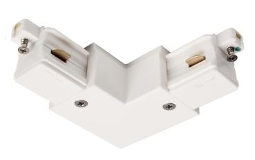 1-Phasen Schienensystem - D One 90°-Verbinder, rechts, weiß